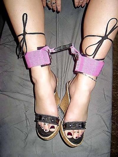 14P Cowgirl with big boobs and pink handcuffs
