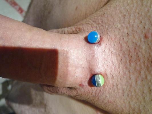 4P My pubic piercing - Mon piercin au pubis