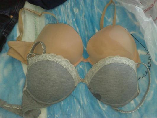 7P My Ex Girlfriend Bras - Dryed Cum and Pre-Cum