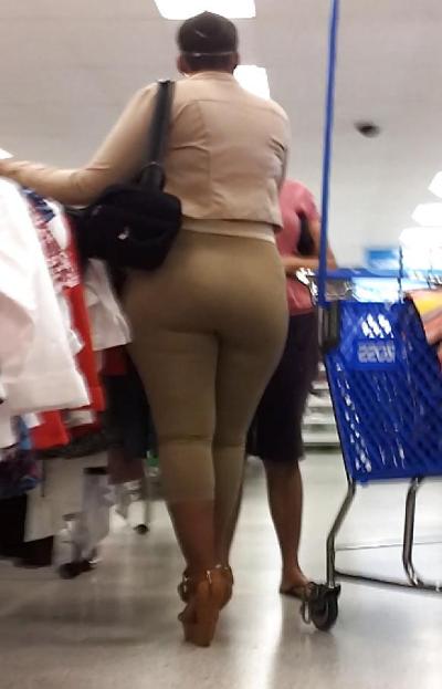 9P AMAZON Redbone Blk DICKE MAMA in STRUMPFHOSEN Voyeur offen