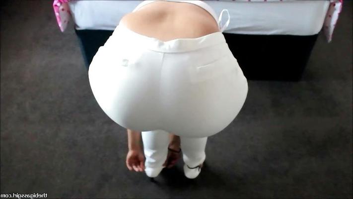 9P GROSSE BOOTY CULO GRANDE WEIßE JEANS PHAT BUTT