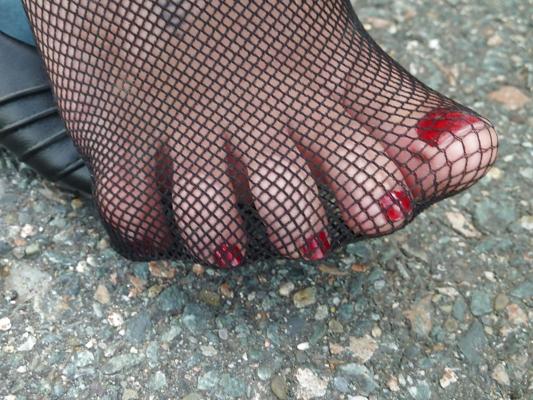 15P Teen feet sexy stockings
