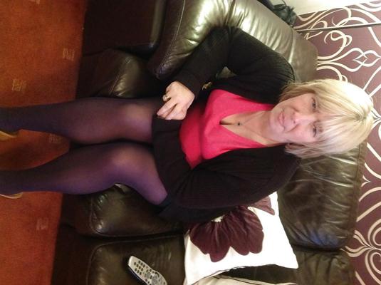 14P Helga shows her legs in sexy hot nylons