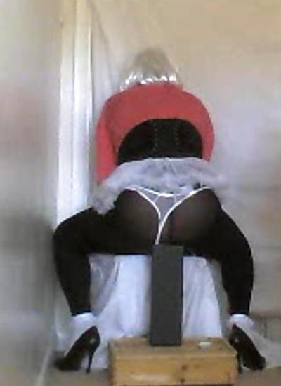 17P Sissy sitting on hard cock