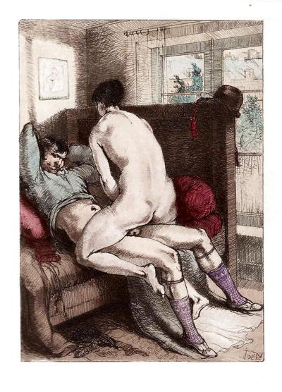 14P Erotic Book Illustration 11 - Les Caprices du Sexe