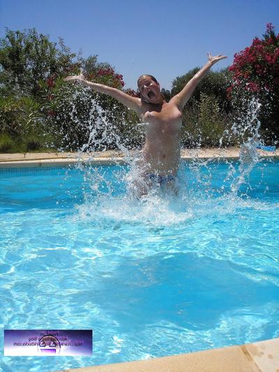 9P Dutch teen girls pool party