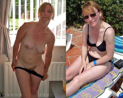 25P Real Amateur Housewives - Swimsuit Then Naked 3