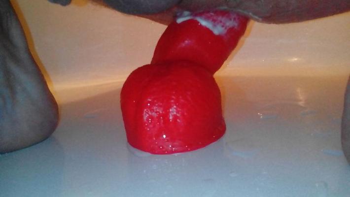 11P Anal gape dildo