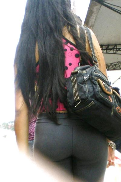 20P Hot Latina Wife Nice Big Ass In Tight Black Leggings