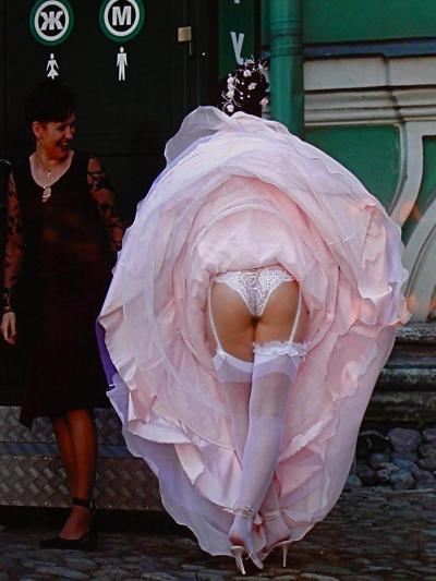 12P BRIDES wedding white panties voyeur married young