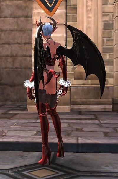 7P Costume d'Halloween rouge pour Tera Online