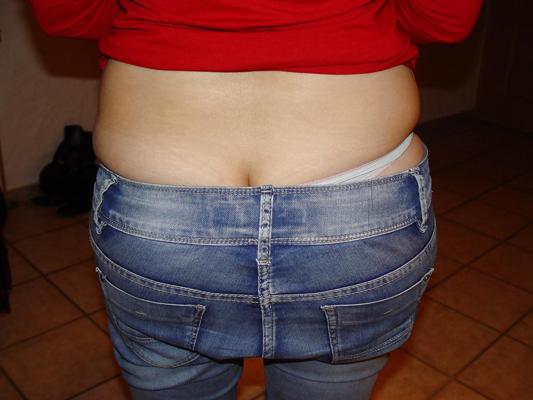 4P Porra Cuzinho Jeans Arsch