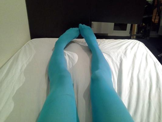 13P Blue Pantyhose