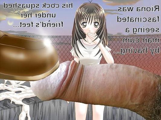 8P Anime Girls playing with a Real Cock (with captions) - No 57