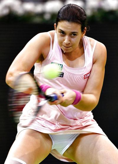 6P Marion Bartoli – Tennis – Upskirt-Höschen Voyeur – behaart?