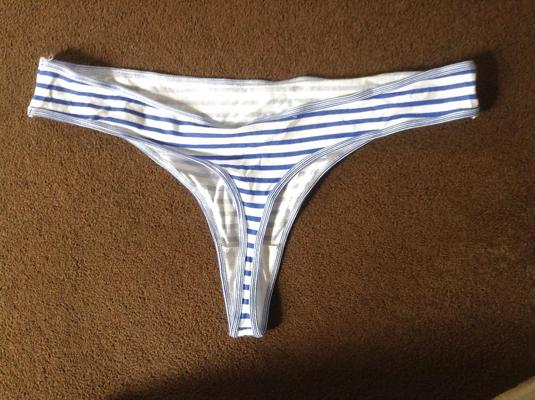 5P Wife's Striped Cotton Thong