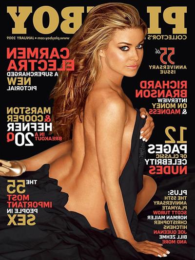 21P Carmen Electra Playboy-Strumpf mit hochhackigen Brüsten