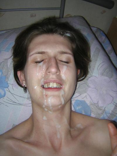 15P French amateur in exy transparent lingerie take facial