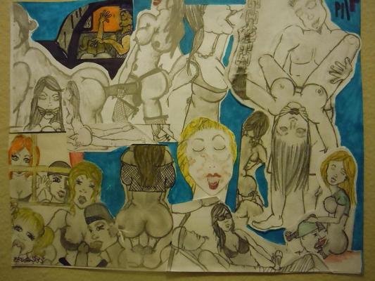 7P Les dessins érotiques de la femme