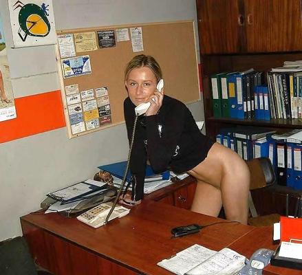 10P Polish Women Strip In The Office