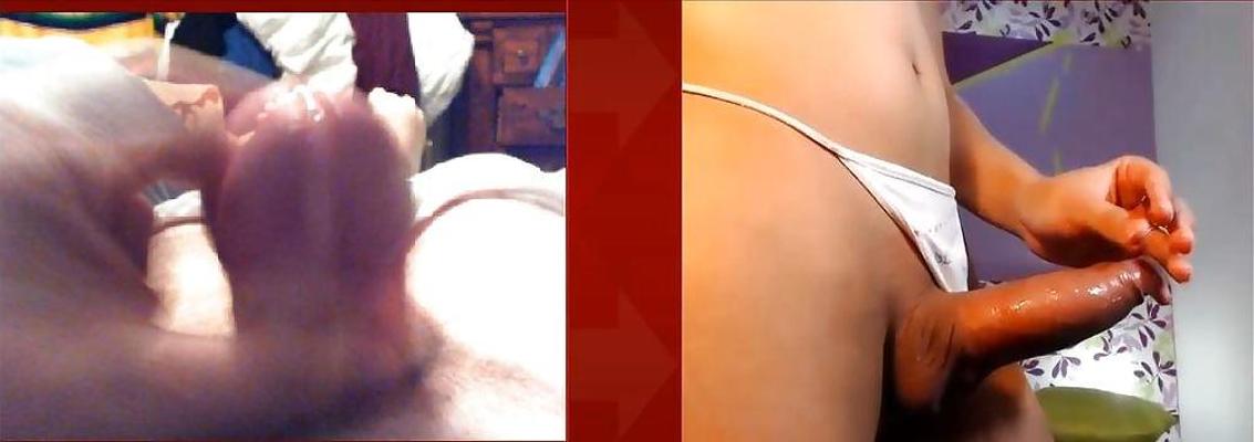 7P Jerking my small 2 inch to shemale 8 inch