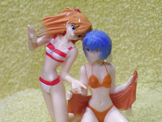 7P 黄色いタオル 美人入浴編 レイ＆アスカ