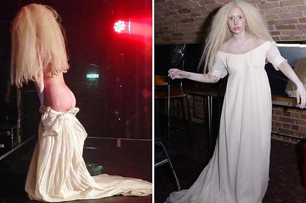 13P Lady Gaga strips NAKED on stage at London GAY nightclub