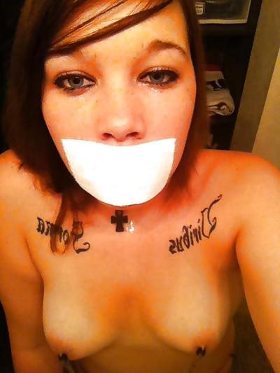 23P Young slut spread and gagged