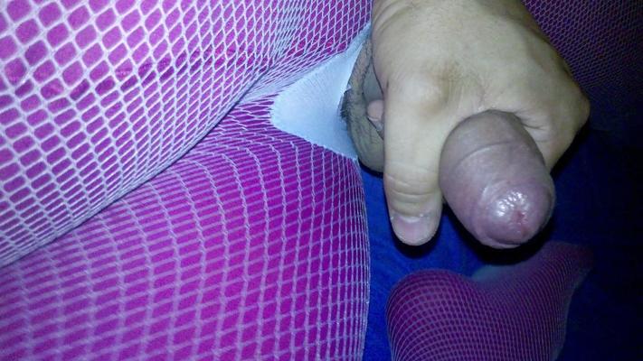 22P Sega doppio collant  strato - pink and fishnet pantihose