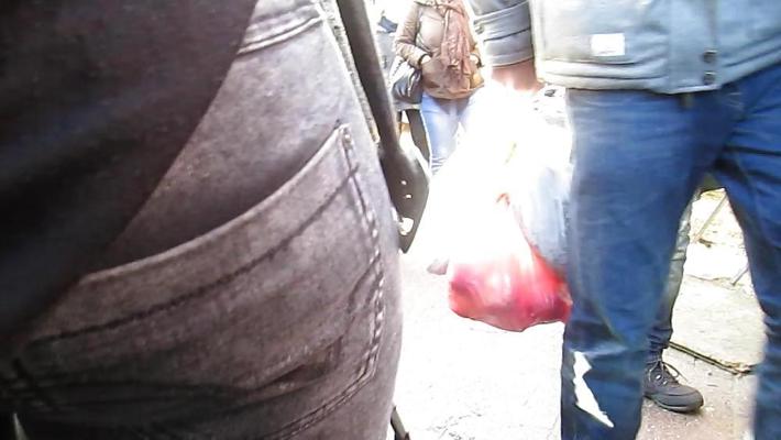 12P Butin de jean noir