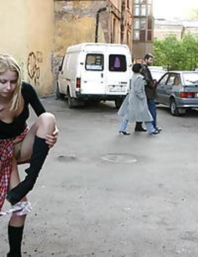 24P Flashing in public
