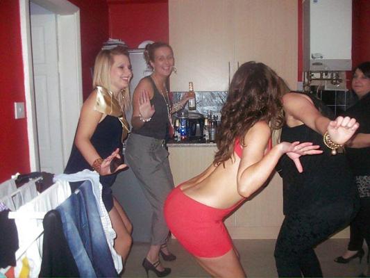 13P British Lady In Red From Leeds Do You No Her?