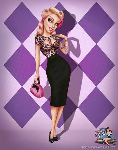 17P Pinup Bombshells Мультфильм Шлампен