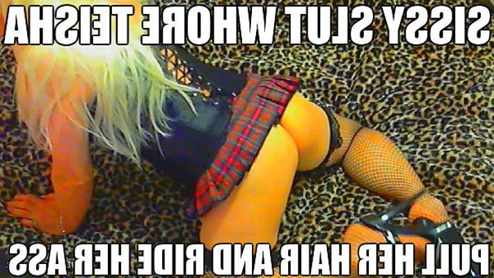 4P Sissy Teisha craves big cocks in both her fuckholes!! 