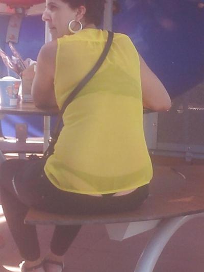12P Visible thong line