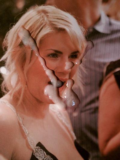 13P Sperma auf Elisha Cuthberts Gesicht!