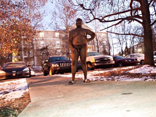 6P Outdoor winter nudity