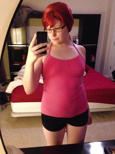 16P Cute Chubby Redhead Amateur