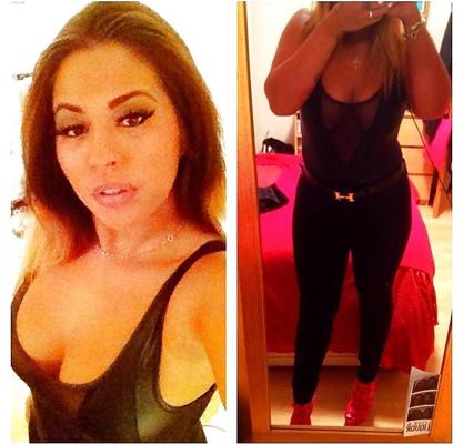 14P UK British big tit mixed race ebony chav slut