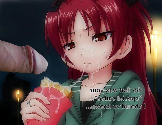 8P Anime Girls playing with a Real Cock (with captions) - No 59