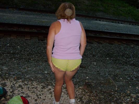 21P Wife in pantys outside