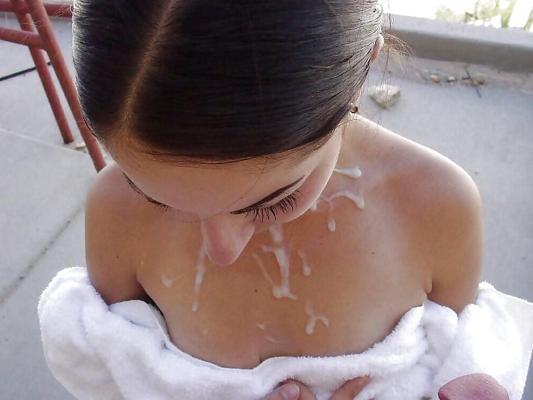 8P I love spray my cum on tits