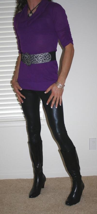 12P Purple Top and Snake Skin Pants