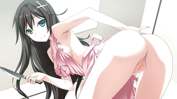 25P Style anime : tablier nu.