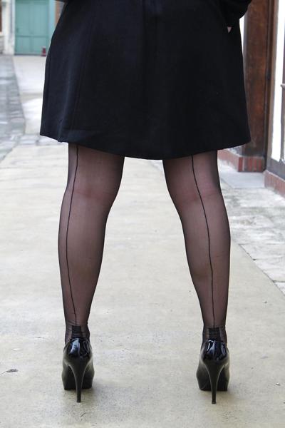 10P Seamed stockings Bas couture 