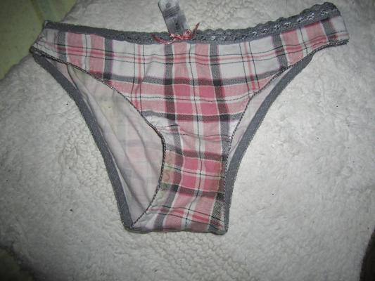 25P Cum on bra's and panties .