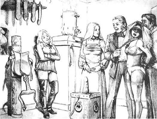 14P Classic BDSM Art - Getting Her Ready