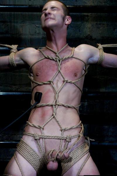 12P Gay in bondage with tied cocks 