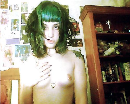 25P Sexy Emo Teen With Blue Hair