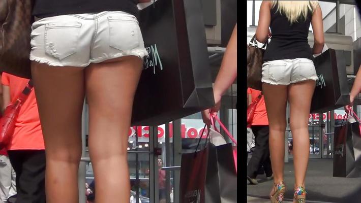 12P ホットなブロンドのショートパンツ